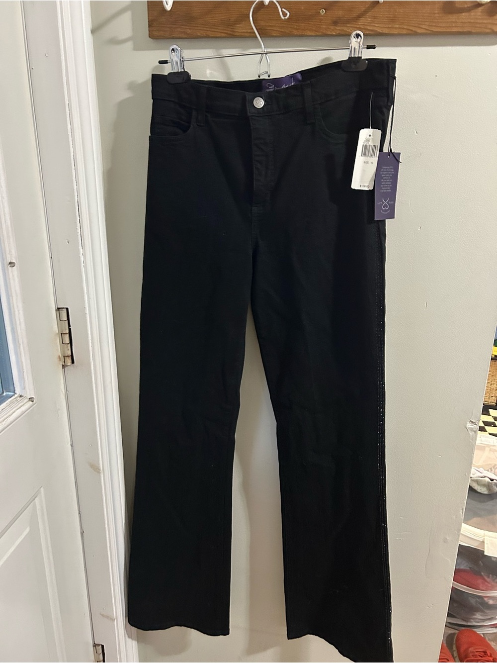 NYDJ Black Wide Leg Jeans